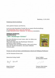 Einladung Wußmann Gärtner